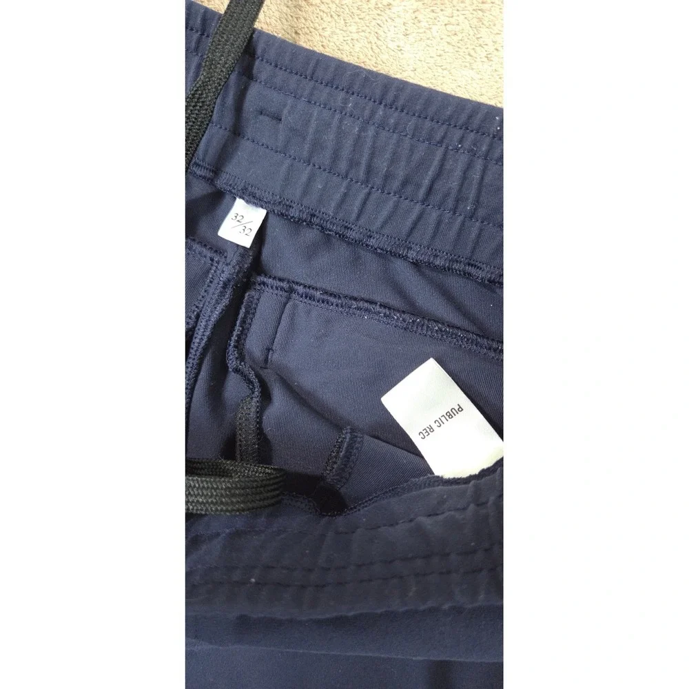 Public Rec All Day Every Day Pant Men's 32(30)x32(29) Navy Blue Straight Leg EUC